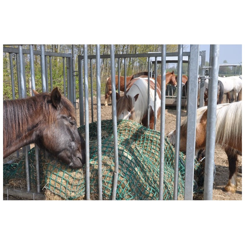 Filet à foin cheval rectangulaire mailles fines - STABLE PRO - Râtelier  foin chevaux - Equestra